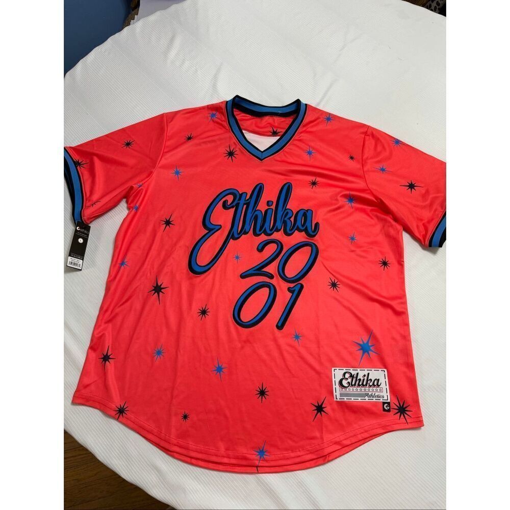 NWT Ethika Baseball Jersey Streetwear Men’s Size Large NEW